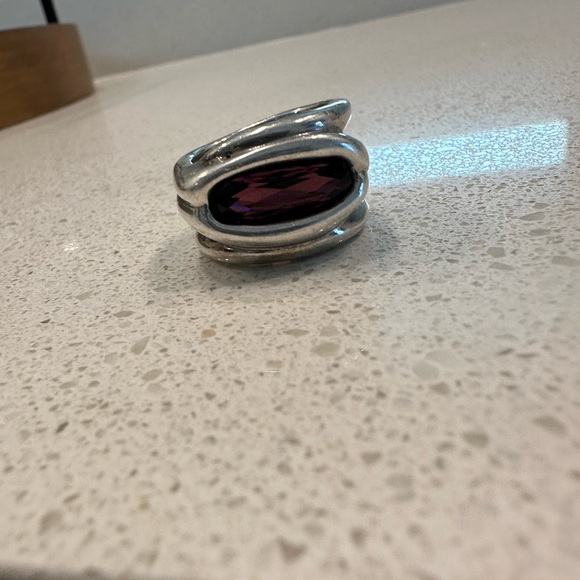 UNOde50 Guardian Purple Swarovski Crystal Ring Size 7 - Picture 6 of 8